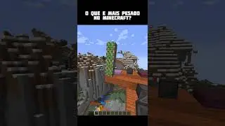 O que é mais pesado minecraft
