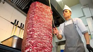 100-150 kilograms of meat for shawarma every day | The number one Doner center in Tashkent #food