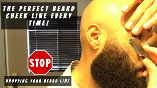 How To Create A Sharp Beard Cheek Line Every Time / Beard Line Up