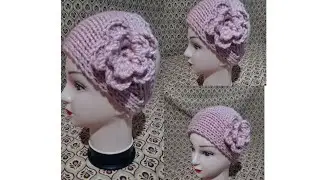 Повязка на голову. связать бандана спицами (жуда кулай тез ва осон бандана тукиш спицада)