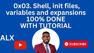 0x03. Shell, init files, variables and expansions DONE 100% WITH TUTORIAL