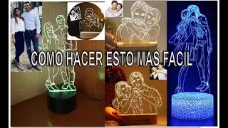 how to make custom led lamps from real photos