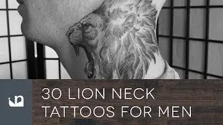 30 Lion Neck Tattoos For Men