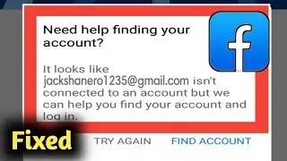 Fix Facebook Need Help Finding Your Account Problem Solved