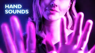 ASMR JUST HAND SOUNDS AND FINGER FLUTTERING UP CLOSE AND NO TALKING