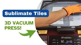 How to use a 3D Vacuum Heat Press to sublimate hardboard coasters.
