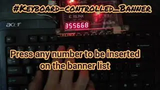 Keyboard-Controlled Rotating LED Banner [FPGA]