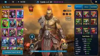 Galek - Forgotten Starter  Champion -  Build /Artifacts / Masteries Guide- Raid Shadow Legends