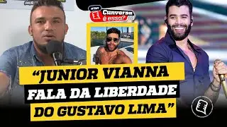 JÚNIOR VIANNA fala do GUSTAVO LIMA e compara a liberdade de quem está ou não em escritório.
