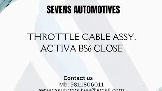throttle cable assembly Activa Bs6 Close @svensautomotives