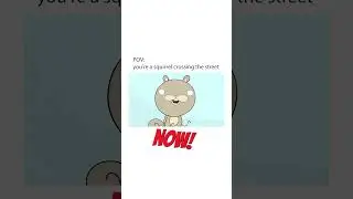 How Squirrels Cross the Street.. #animatedcomedy #animation #funnyanimation