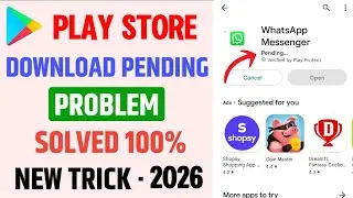 Fix Playstore Download Pending Problem 2026 || Play Store Pending Problem 101% Working Solution 2026