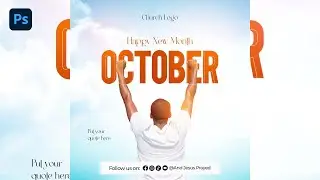 How To Design Happy New Month Flyer Using #photoshop