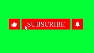 Best YOUTUBE Subscribe Button and Bell Icon Green Screen /Green Screen Subscribe Button No Copyright