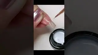 Brushed glue usage nail art 💅🏻