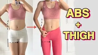 [艾琳] 20分钟瘦肚子瘦大腿运动🔥 | 20 Min Belly & Thigh Burn Workout