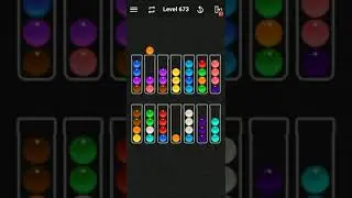 Ball Sort Color Water Puzzle Solution Level 673