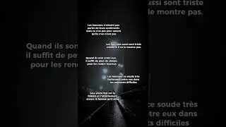 Des vérités sur les homme