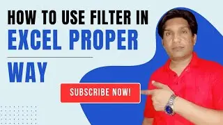 How to use filter in excel proper way|| how to use filter in excel.