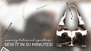 Slouchy Hobo Bag Tutorial — Easy Sewing Method for Beginners | DIY Bag + sewing pattern