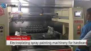 High efficiency UV electroplating spray painting machinery for hardware and shoes parts
