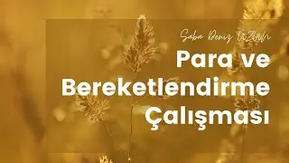 Para ve Bereketlendirme Çalışması