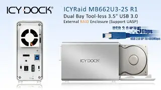 ICY DOCK ICYRaid MB662U3-2S R1 Dual Tool-less 3.5