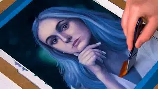 My First Oil Painting ✨ Real Time Process 🎨