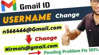How to edit Gmail id Name | gmail username change kaise kare | Gmail username pending Problem