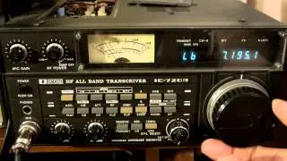 ICOM 720A HAM HF Transceiver Radio IC-720A relay sticks  vid1