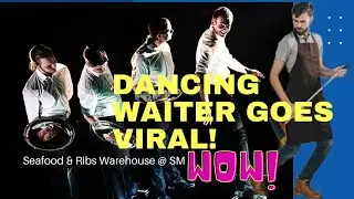 Dancing waiter goes viral || SEAFOOD & RIBS WAREHOUSE||CEBU CITY