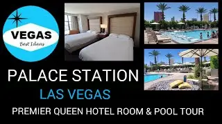 LAS VEGAS Palace Station Pool And Hotel Room Tour