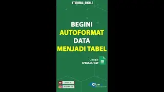 Mengubah Data Tabel yang Mudah Dibaca #shorts