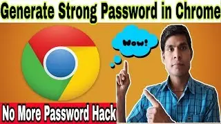 How to automatically generate random secure passwords in Google Chrome?