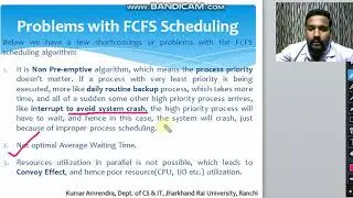 Lecture 10 'B' FCFS, Problems with FCFS Scheduling, Convoy Effect in Operating Systems