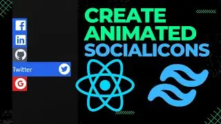 Create Social Media Icons With Animation|Social Media Icons to React React JS tutorial | react icons