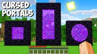 I found SECRET CURSED PORTALS in Minecraft! This is STRANGE RARE NETHER PORTAL!