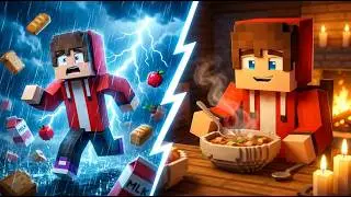 JJ Almost Got Struck by Lightning, Then Cooked by Candlelight Minecraft Style