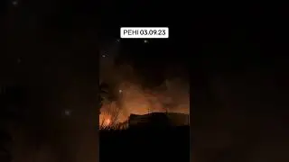 прилет дрона, в бензохранилище