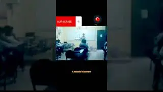 fantasma asusta a profesor y alumnos mientras toman clases // escuela embrujada