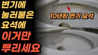변기요석 이거만 바르면 1초만에 녹습니다
