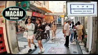 Angel's Lane [4K] Walking Macau Streets: Travessa dos Anjos 天神巷
