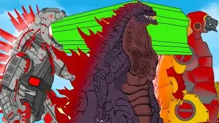 MechaGodzilla vs GODZILLA ATOMIC BREATH - Coffin Dance Meme Cover