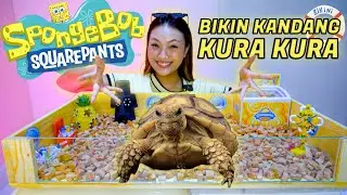 BIKIN KANDANG KURA KURA TEMA SPONGEBOB 😱