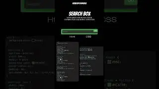 Search box with green and black color combination using Html and css✨✨🔥#code#html #css #webdeveloper