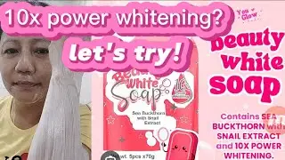 YOU GLOW BABE  ( beauty white soap) first impression + short review