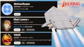 The old days of KSP SSTO. Mr Overfloater, Matt Lowne, and Vaos.