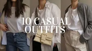 ten casual outfit ideas for spring/autumn | minimalist style