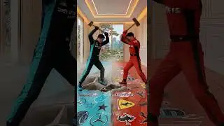 FERRARI VS MERCEDES EPOXY FLOOR BATTLE 😱🔥 