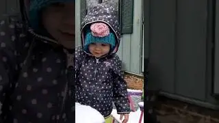 Getting on my Hair #snow #georgia #family #fun #shorts